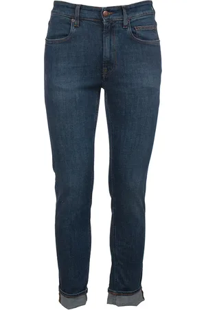 Siviglia Jeans, Herr, W32, Bomull, Högmidjade bomull palazzo byxor