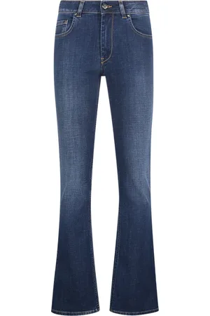 RE-HASH Jeans, Dam, W29, Bomull, Stilren damväska med 5 fickor