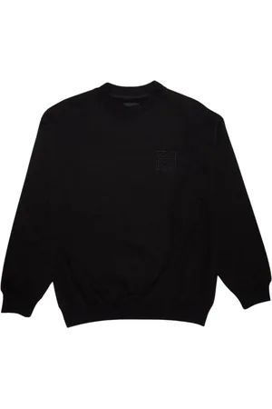 Rassvet Sweatshirts & Hoodies, Herr, S, Bomull, Svart Logo Crewneck Bomull Långärmad
