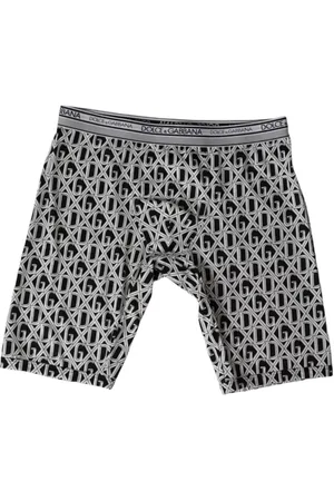 Dolce & Gabbana Underkläder, Herr, S, Bomull, Svart Vit DG Logo Bomull Stretch Cykelunderkläder Män