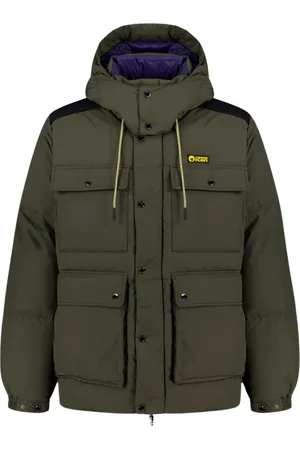 Ciesse Jacka, Herr, XL, Bomull, Alaska - Unisex Militärgrön Dunjacka 4 Fickor MED Avtagbar Huva 100%
