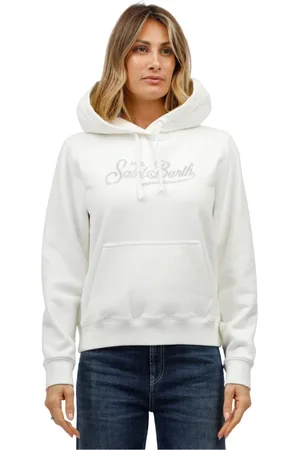 MC2 SAINT BARTH Sweatshirts & Hoodies, Dam, M, Hoodie med strass logo