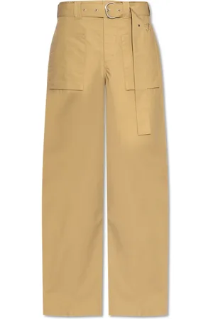 Jil Sander Byxor, Herr, L, Bomull, Byxor med logotyp