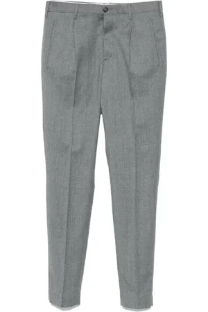 Incotex Byxor, Herr, M, Grå Ullflanellbyxor Slim Fit