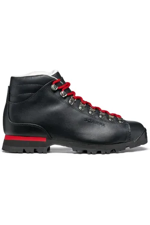 Scarpa Skor, Herr, 41 EU, Läder, Svarta Läder Sneakers Förlängd Snörning