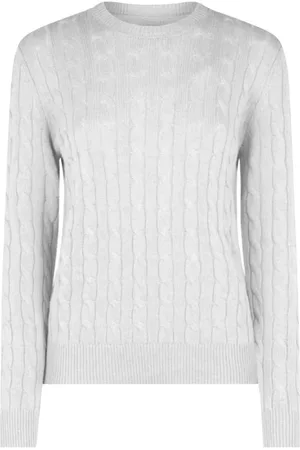 MC2 SAINT BARTH Stickade tröjor & koftor, Dam, L, Dam Rundhalsad Pullover i Tricot Blandning