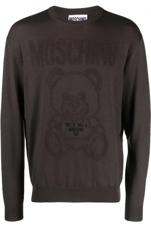 Moschino Stickade tröjor & koftor, Herr, L, Stilig T-shirt för män