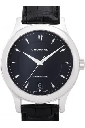 Chopard Pre-owned, Herr, ONE Size, Läder, Pre-owned Rostfritt stal klockor