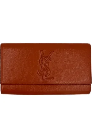 Saint Laurent Pre-owned, Dam, ONE Size, Läder, Pre-owned Laeder kuvertvskor