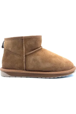 Emu Skor, Dam, 39 EU, Läder, Bruna Läderstövlar Höst Vinter Kollektion