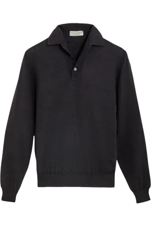 FILIPPO DE LAURENTIIS Topp, Herr, 2Xl, Merinoull långärmad polo
