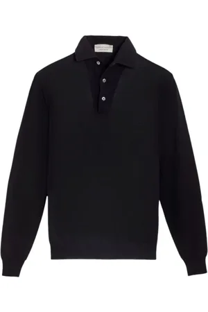 FILIPPO DE LAURENTIIS Topp, Herr, M, Merinoull långärmad polo