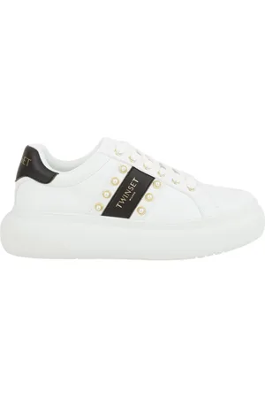 Twin-Set Skor, Dam, 36 EU, Vita Sneakers Skor