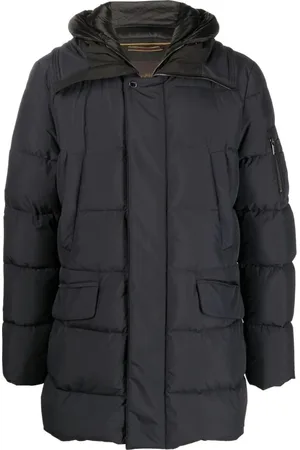 MOORER Jacka, Herr, M, Polyester, Blå Puffer & Dunjacka