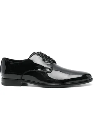 Dolce & Gabbana Skor, Herr, 38 EU, Läder, Svart Lackläder Snörskor Loafers