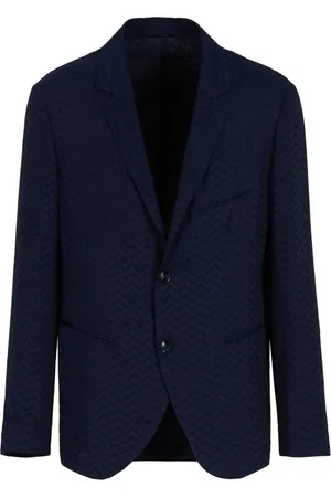 Giorgio Armani Jacka, Herr, M, Blå Elegant Blazer