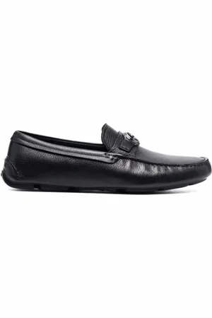 Giorgio Armani Skor, Herr, 46 EU, Läder, Elegant Svart Läder Loafers