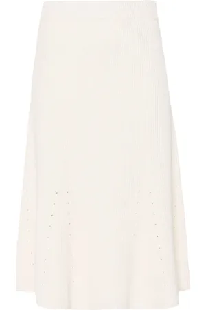 Joseph Kjol, Dam, S, Linne, Vit Linneblandning Casual Kjol