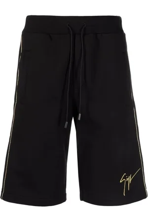 Giuseppe Zanotti Shorts, Herr, M, Bomull, Svart Bomull Elegant Bermuda Shorts