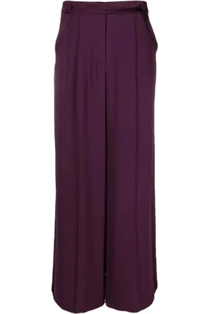 Simkhai Byxor, Dam, S, Polyester, Elegant Lila Wide Leg Byxor