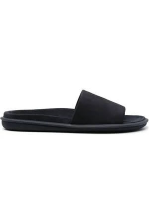 Giorgio Armani Skor, Herr, 41 EU, Läder, Elegant Svart Läder Sandaler