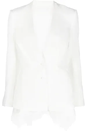 Simkhai Jacka, Dam, L, Vit Casual Blazer Combo Jacka