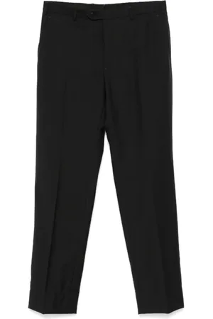 BRIONI Byxor, Herr, 3Xl, Svarta Ullblandade Byxor Twillväv