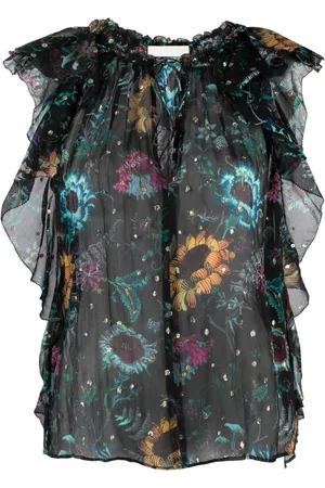 ULLA JOHNSON Blusar & Skjortor , Dam, S, Silke Multifärgad Avslappnad Blus Dominique Top