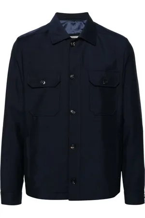 corneliani Jacka, Herr, XL, Blå Ull Casual Jacka