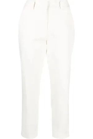 ELEVENTY Byxor, Dam, M, Bomull, Vita Casual Byxor New York Stil