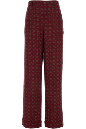 Moschino Byxor, Dam, S, Silketryckta byxor