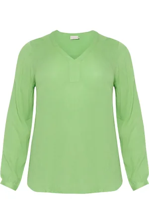 Kaffe Blusar & Skjortor , Dam, 6Xl, Vår Bukett Långärmad Blus
