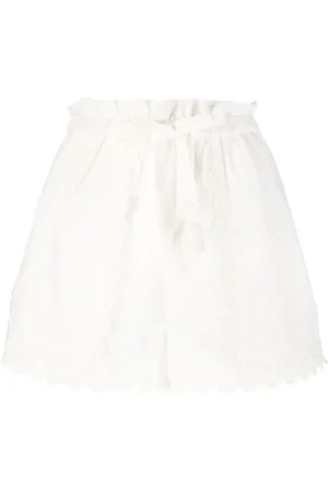 ULLA JOHNSON Shorts, Dam, L, Bomull, Linne Bomull Avslappnade Shorts