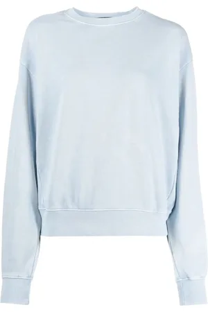 KSUBI Stickade tröjor & koftor, Dam, L, Bomull, Blå Bomull Crew Neck Sweatshirt