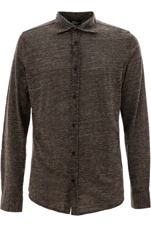 corneliani Skjorta, Herr, L, Grå Skjorta Klassisk Stil