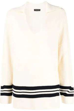 RAG&BONE Stickade tröjor & koftor, Dam, M, Bomull, Casual Randig Polo Tunika Klänning