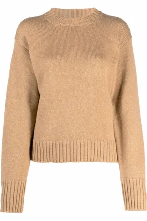 Jil Sander Stickade tröjor & koftor, Dam, 2Xs, Polyester, Cashmere Sweater