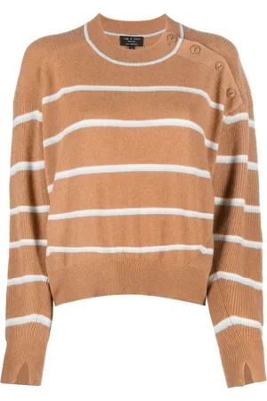 RAG&BONE Stickade tröjor & koftor, Dam, XS, Kashmir, Kashmir Randig Tröja i