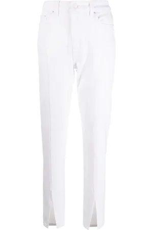 KSUBI Jeans, Dam, W26, Bomull, Vit Slim Fit Raka jeans