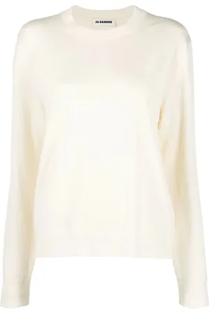 Jil Sander Stickade tröjor & koftor, Dam, XS, Elegant Ulltröja