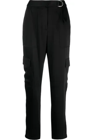 Simkhai Byxor, Dam, S, Polyester, Elegant Svart Utility Byxor