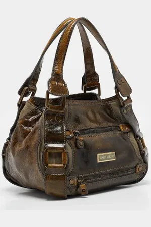 Jimmy Choo Pre-owned, Dam, ONE Size, Mocka, Pre-owned Mocka handvskor