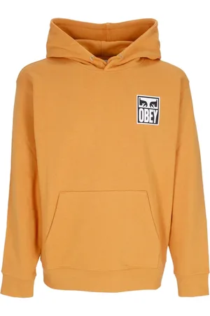 Obey Sweatshirts & Hoodies, Herr, L, Bomull, Ögonikon Lättvikts Huva Tröja