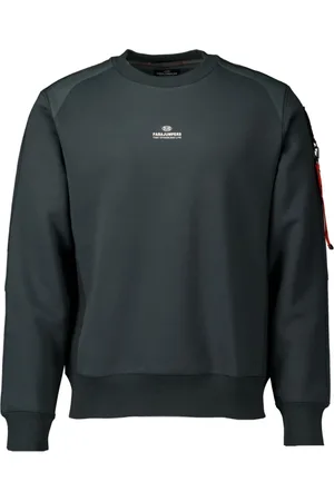 Parajumpers Sweatshirts & Hoodies, Herr, L, Bomull, Sabre Basic Grön Tröja