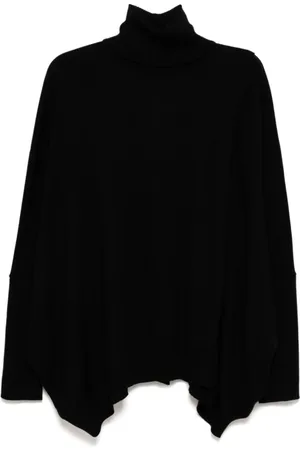 JUNYA WATANABE Stickade tröjor & koftor, Dam, M, Svart Ribbstickad Turtleneck Tröja