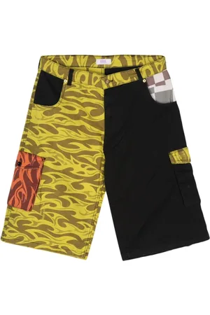 ERL Shorts, Herr, M, Bomull, Grafisk Tryckt Cargo Shorts