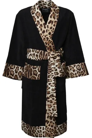 Dolce & Gabbana Pyjamaser & Lounge, Herr, S, Bomull, Svart Leo Bomull Terry Tillbehör