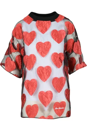 Moschino Stickade tröjor & koftor, Dam, L, Polyester, Stilren Stickad Topp med Viskos