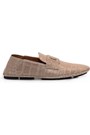 Dolce & Gabbana Skor, Herr, 44 EU, Läder, Croco Driver Moccasins