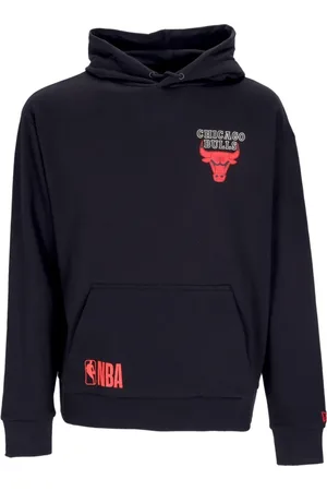 New Era Sweatshirts & Hoodies, Herr, S, Bomull, Chicago Bulls Logo Hoodie Svart